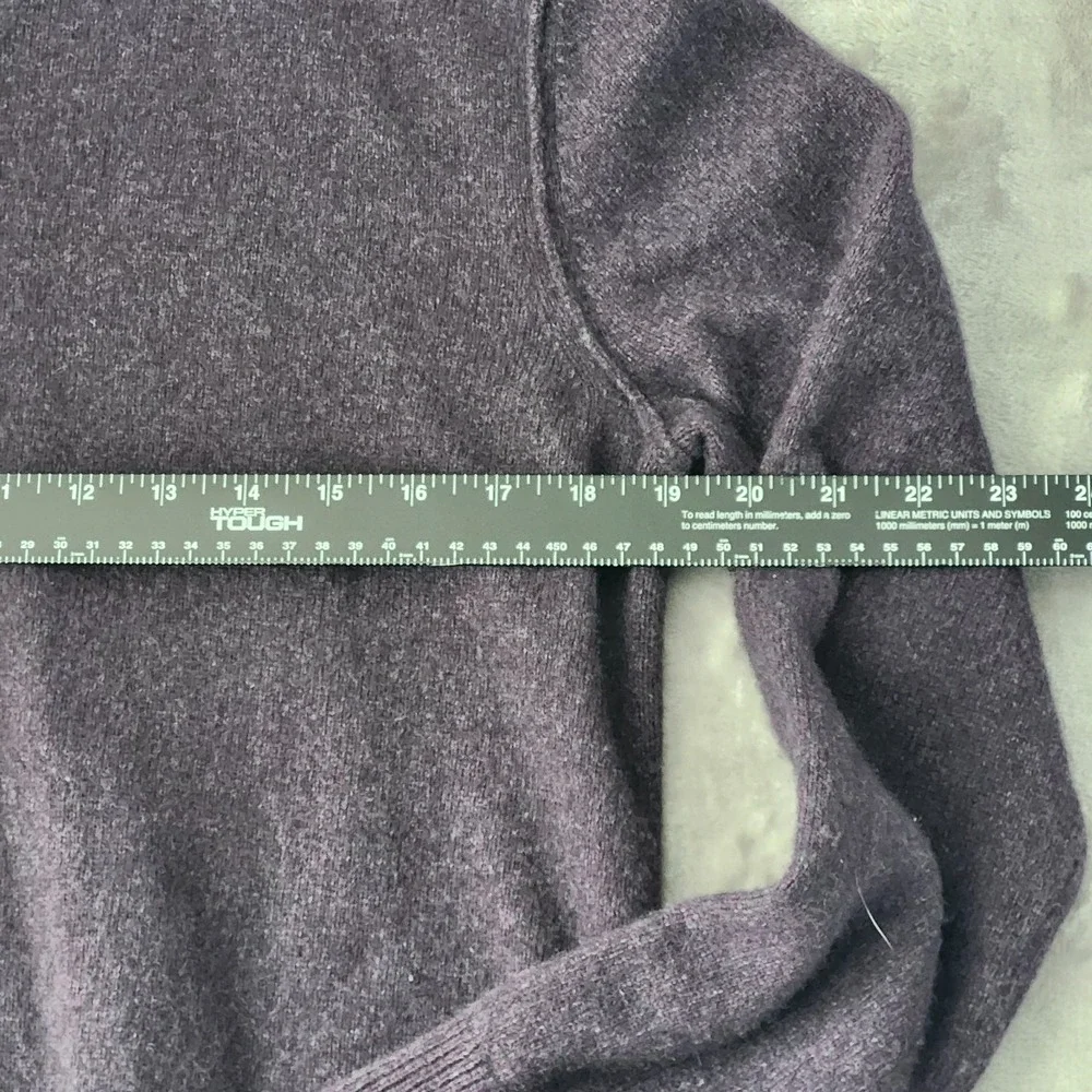 Banana Republic Men's Crewneck Italian Yarn by Filpucci‎ Purple Gray Size Medium